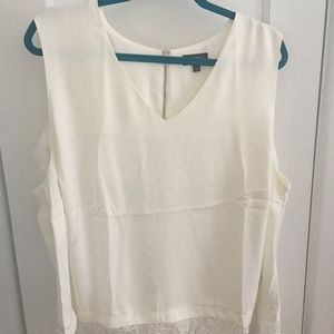 White silk tank- NWT